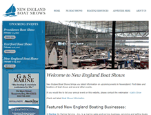 Tablet Screenshot of newenglandboatshows.com